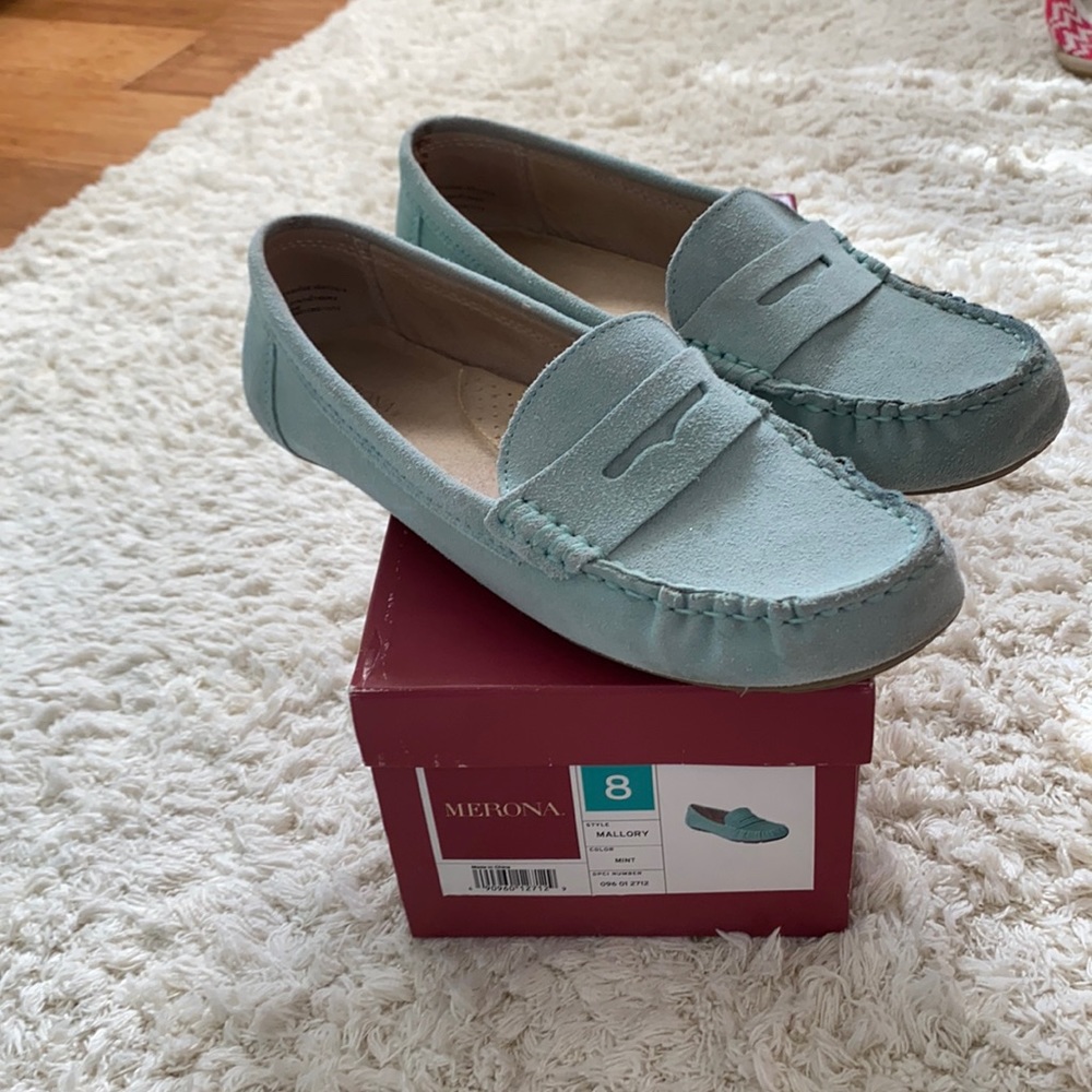 Mint loafers